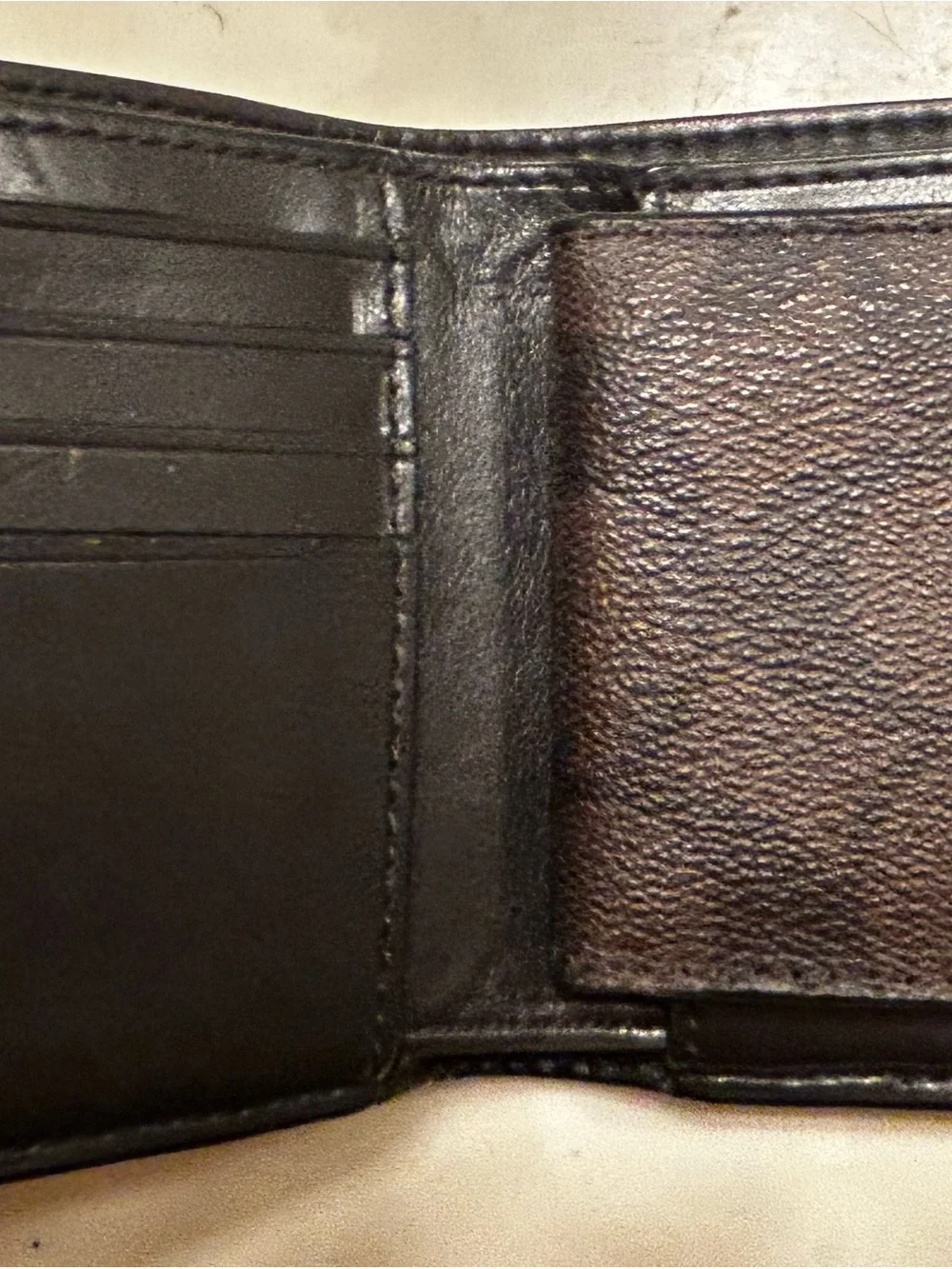 Coach Brown Textured Leather Wallet